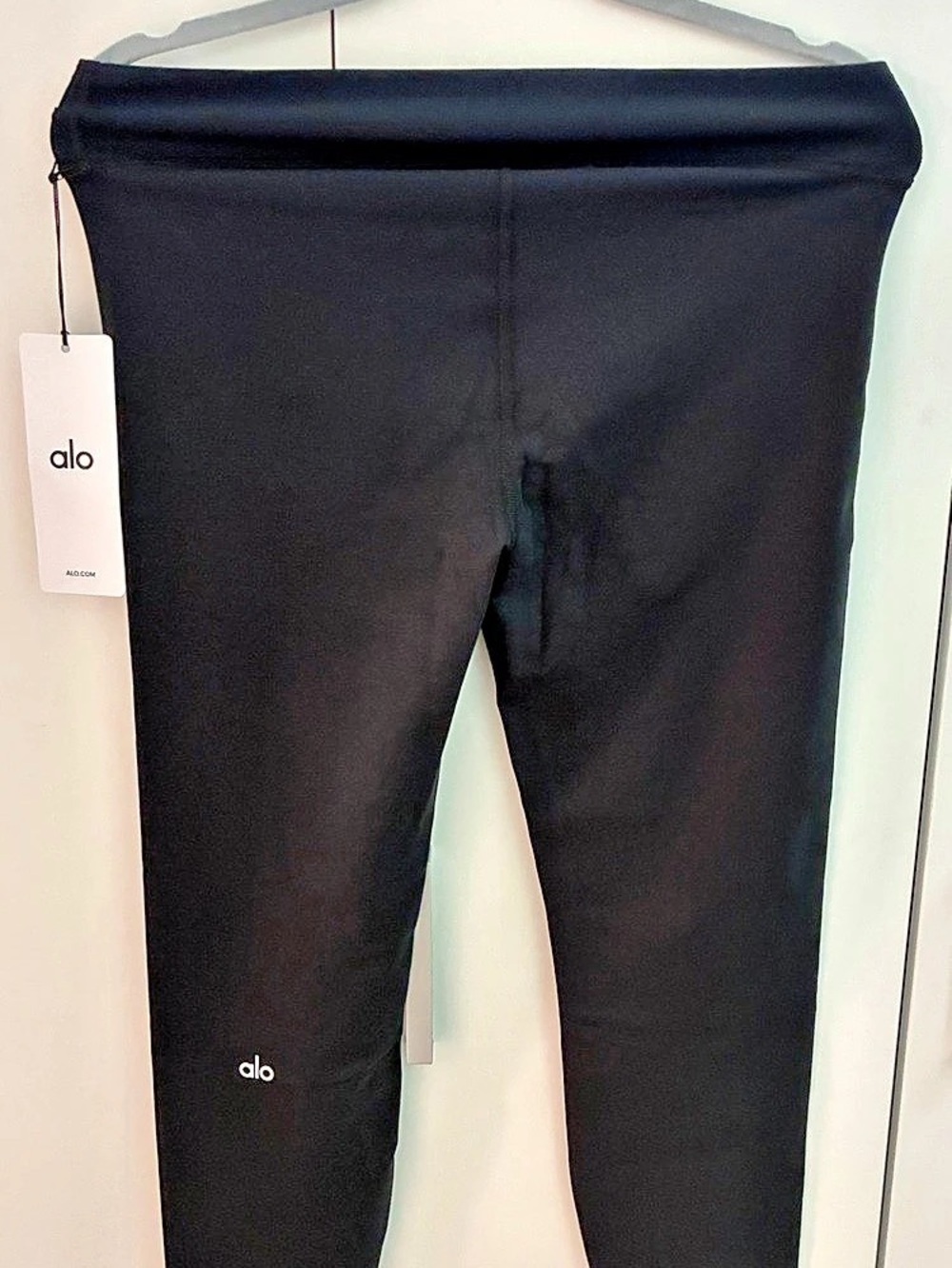Alo Airbrush Low-Rise 7/8 Legging Airbrush Leggings in Black Large NWT